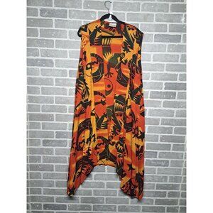 Sweet Lady Vintage‎ Colorfull Pocho Wrap Cardigan With African Print One Size